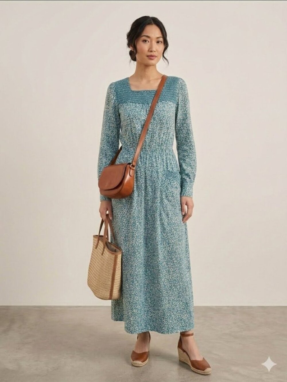 Loretta Caponi Myosotis Ruth Dress in XSmall New Womens Long Maxi Gown